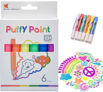 🖍️🎨 50% OFF! ✨Puffy Magic Crayons – 3D art, fun & puffy.