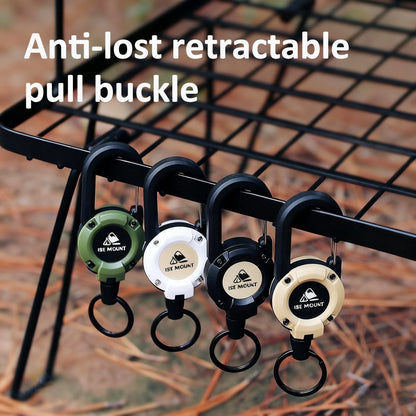 🧭🚴‍♂️🌿 LIMITED-TIME 50% OFF! Retractable Keychain with Carabiner – 65cm Steel Lanyard, ID Badge Reel, Lightweight EDC Gear for Hiking, Travel & Work 🔗🏞️