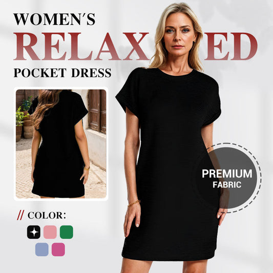 💜 2026 Best Seller | Relaxed Fit Pocket Dress | Your Go-To Piece ⭐【50% OFF Today】