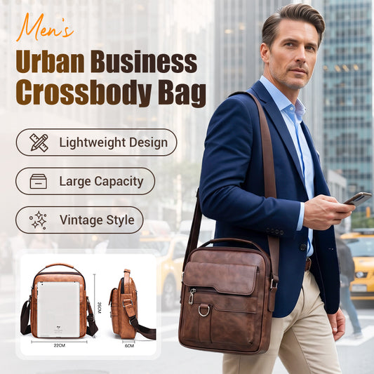 💐50% OFF! Business Men’s Casual Crossbody Bag – Sleek Style for Work & Travel 🕶️💼【Limited Offer】