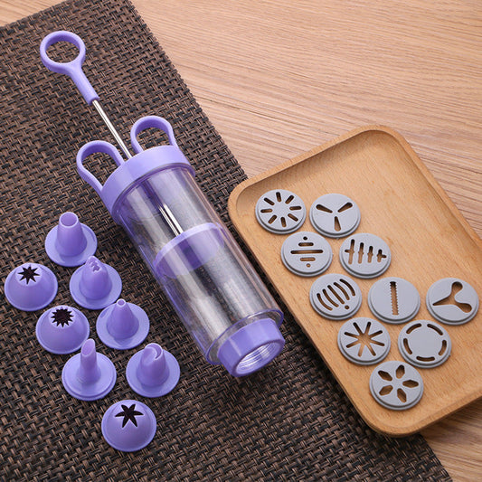 🍰 LIMITED-TIME 50% OFF! 🍨 Stainless Steel Cake Decorating Gun Kit – 18-Piece Piping Set, Fill & Decorate with Ease, BPA-Free 🍪