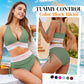 🌀🌺 LIMITED TIME 50% OFF! 🎨Color Block Bikini Set – Retro style & tummy control – Stand out in style.
