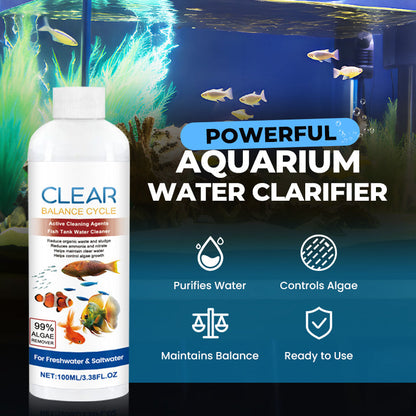 🐠 BUY 1 GET 1 FREE! 💧 Powerful Aquarium Water Clarifier – Clears Cloudy Water, Safe for Fish & Fast-Acting 🌿