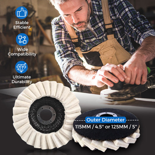 🎁 BUY 1 GET 1 FREE! Wool Felt Flap Polishing Disc – High-Performance for a Flawless Finish 🔧✨【Limited Time】