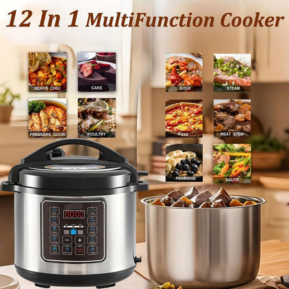 💐75% OFF! 6L Electric Pressure Cooker – 9 Versatile Programmes 🍲⚙️【Limited Offer】