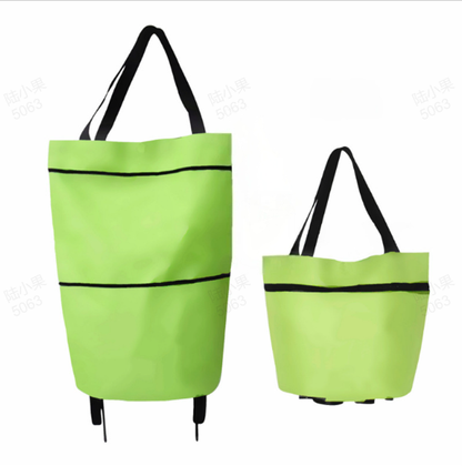 🛒🛍️ 50% OFF! 🚶Foldable Grocery Cart Bag – The Rolling Shopping Bag That Saves Your Back.