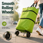 🛒🛍️ 50% OFF! 🚶Foldable Grocery Cart Bag – The Rolling Shopping Bag That Saves Your Back.