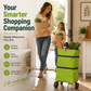🛒🛍️ 50% OFF! 🚶Foldable Grocery Cart Bag – The Rolling Shopping Bag That Saves Your Back.