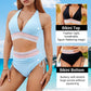🌀🌺 LIMITED TIME 50% OFF! 🎨Color Block Bikini Set – Retro style & tummy control – Stand out in style.
