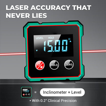 🧲 2026 New: Precision First | Magnetic Digital Angle Finder | Laser-Assisted Measurement 📐【50% OFF】