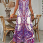 💃 Timeless Retro Charm | Sleeveless Printed Maxi Dress | Versatile Day-to-Night Look✨【Flash Sale: 60%】