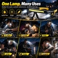 💡 50% OFF NOW! 👓 LED Headlamp Glasses – COB Floodlight + Dual XTE Spotlights, 5 Modes & IPX4 – 90g Hands-Free Light for Work & Outdoor 🔦