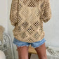 💐60% OFF ! Beige Bohemian Crochet Top – 70s Inspired Style 🌼✌️【Limited Offer】