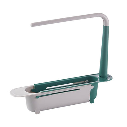 🍽️✨50% OFF! 🚿🧽 Adjustable Sink Storage Rack – Expandable Kitchen Sponge & Towel Organizer, Ventilated Drain & Easy Install. Over 19,347 Tidy Kitchens!✨