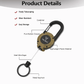 🧭🚴‍♂️🌿 LIMITED-TIME 50% OFF! Retractable Keychain with Carabiner – 65cm Steel Lanyard, ID Badge Reel, Lightweight EDC Gear for Hiking, Travel & Work 🔗🏞️