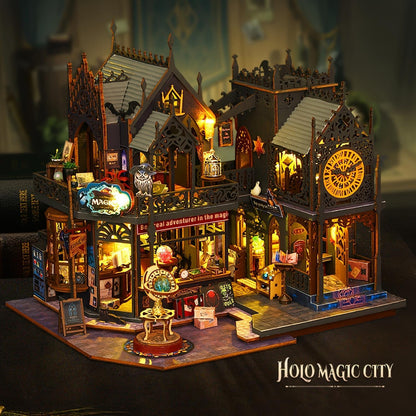 🏰 50% OFF NOW! 📚 3D Wooden Puzzle DIY Book Nook Kit – Handcrafted Model Building – Perfect for Bookshelf Decor, Desk Display & Gift – Creative Craft 🧩