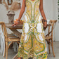 💃 Timeless Retro Charm | Sleeveless Printed Maxi Dress | Versatile Day-to-Night Look✨【Flash Sale: 60%】