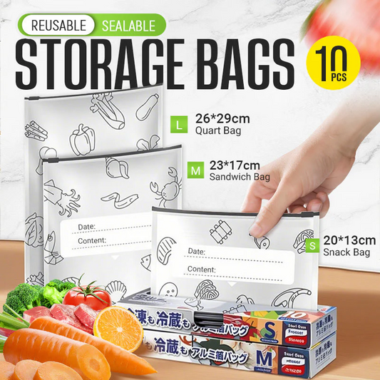 💐50% OFF ! Reusable Aluminum Foil Storage Bags – Airtight Seal to Keep Freshness 🔒🥦【Limited Offer】