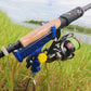 🎣 50% OFF NOW! 🔒 Fishing Rod Self-Locking Turret Bracket – 360° Rotation, Stainless Steel & Rubber-Sleeved – Stable Rod Holder for All Waters 💪
