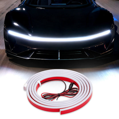 🚗 50% OFF NOW! 💡 Dynamic Scanning Hood Beam Kit – Soft & Hypnotic Light Effects – 12V Universal, Easy Install for Cars, SUVs & Trucks 🌟