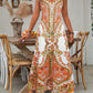 💃 Timeless Retro Charm | Sleeveless Printed Maxi Dress | Versatile Day-to-Night Look✨【Flash Sale: 60%】