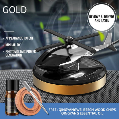 📢📢50% OFF !! ⏰Metal Solar Helicopter Air Freshener