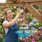 💐50% OFF ! 2026 New Arrival – Solar Hanging Bird Bath Fountain 💡🕊️【Special Price】