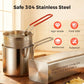 🍳✨50% OFF! 🫕⚙️ 304 Stainless Steel Multifunctional Fryer – Deep Fry Basket & Grid Included, Easy Clean & Durable. Over 23,514 Perfect Fries!✨