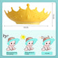 🛁✨50% OFF! 👑🧒 Kids' Ear Protective Cap – Waterproof Shower Hat, Adjustable & Cartoon Crown Design. Over 21,847 Happy Little Bathers!✨
