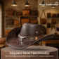💐60% OFF ! Stylish Western Hat – Trendy Rivet Details & Wide Brim 🤠✨【Limited Offer】