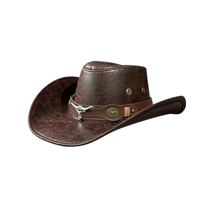 💐60% OFF ! Stylish Western Hat – Trendy Rivet Details & Wide Brim 🤠✨【Limited Offer】