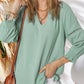 💐50% OFF ! Women’s Lantern Sleeve Blouse – Trendy & Elegant 🌸👗【Limited Offer】