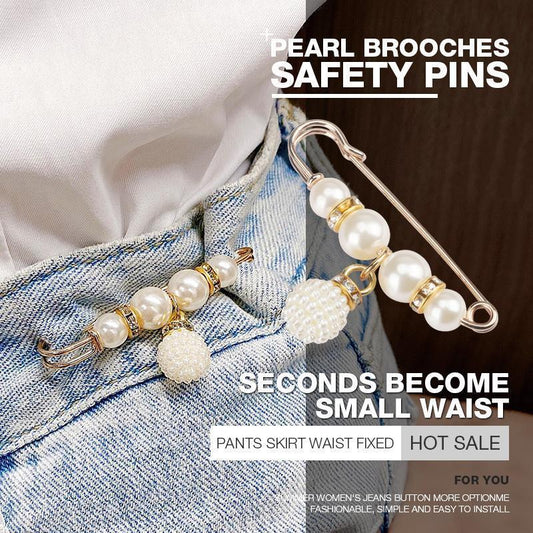 ✨ Buy 1 Get 1 FREE Pearl Corset Brooch | Elegant Waist & Collar Fashion Pin