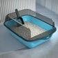 🐾  50% OFF FLASH SALE! Extra-Large Semi-Enclosed Litter Box with Splash Guard + Free Scoop – Keeps Floors Clean, Easy to Clean  🐱🧹【Limited Offer】