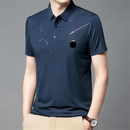 💐50% OFF! Men's Ice Silk Stretch Shirt – Quick Moisture Wicking 💧🏃【Flash Price】