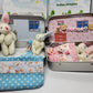 💐50% OFF ! Bunny Mummy & Baby Plush Set – Handmade Easter Gift with Cozy Blanket 🐇🌸【Limited Offer】