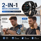 ⌚ 50% OFF NOW! 🎧 2-in-1 Smartwatch with Wireless Earbuds – Music, Calls & Fitness All in One 📱