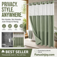 🛁✨50% OFF! 🚿🪟 Waffle Pattern Shower Curtain – Waterproof, Easy Install & Privacy Protection. Over 12,658 Bathrooms Upgraded!✨