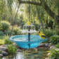 💐50% OFF ! 2026 New Arrival – Solar Hanging Bird Bath Fountain 💡🕊️【Special Price】