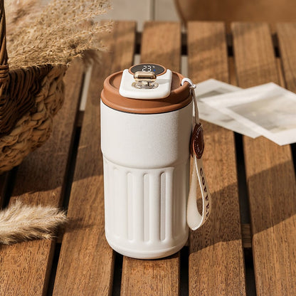 🌡️ 2026 Sale — Over 17,300 Sold! ☕ LED Temperature Display Coffee Mug – 316 Stainless Steel, Double-Walled Insulation & Leak-Proof Lid 💧