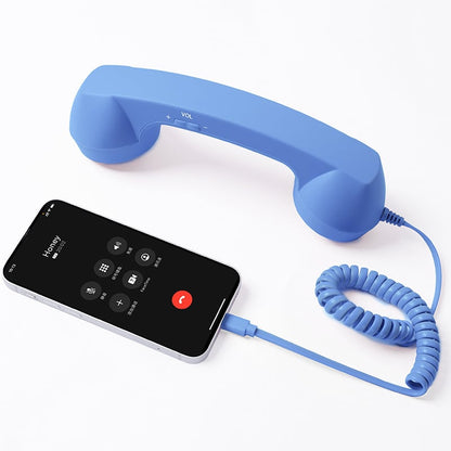 📞 50% OFF NOW! ☎️ Retro Phone Handset – Type-C Wired, HD Speaker & Volume Control – Nostalgic Charm with Up to 99% Less Radiation 🎙️