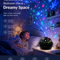 🌟 50% OFF NOW! 🌌 2-in-1 Rotating Star Projector Night Light – Starry Sky & Ocean Themes, Soothing Colors, Silent Rotation ✨