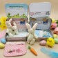 💐50% OFF ! Bunny Mummy & Baby Plush Set – Handmade Easter Gift with Cozy Blanket 🐇🌸【Limited Offer】