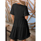 💐 50% OFF Summer Hot Sale! Women‘s V Neck Ruffle Shift Dress – Breezy & Flowy for Hot Days ☀️🍃 【Limited Time】