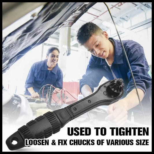 🔧 NEW 2026 Multi-Tool | 2-in-1 Drill Chuck & Ratchet Spanner | For DIY & Car Repair ⚡【-50%】