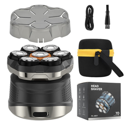 💈 50% OFF NOW! 🪒 7-Blade Rotary Shaver – Smooth Shave, IPX7 Waterproof & One-Touch Clean – Wet/Dry Use, Self-Sharpening Blades ⚡