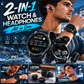 ⌚ 50% OFF NOW! 🎧 2-in-1 Smartwatch with Wireless Earbuds – Music, Calls & Fitness All in One 📱