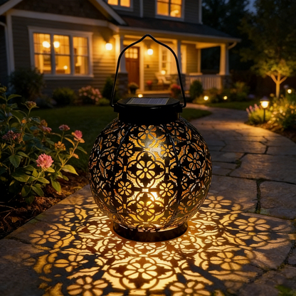 💐60% OFF ! Solar Patio Light – Hollow Lantern, Zero Electricity Bill ☀️💡【Flash Sale】