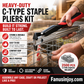 🔧 50% OFF NOW! 🐾 Heavy-Duty C-Type Staple Plier – Ergonomic Grip, Easy-Load & Powerful Leverage – For Cage Assembly, Fencing & Upholstery 🛠️