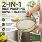 🥗🌿 50% OFF! 🍚✨ Transparent Rice Washing Bowl Strainer with Handle – Fine Mesh, Ergonomic Grip, Multi-Use. 1,247 Happy Customers! ✅
